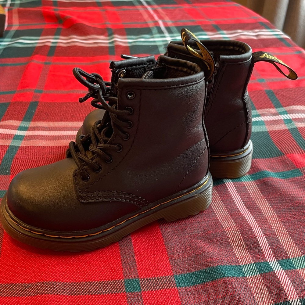 Dr. Martens Black Kids Boots